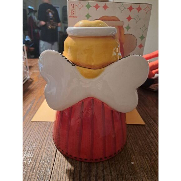 Vintage 2003 Atico Mary Bright Holiday Home Hand-Painted Angel Cookie Jar 10" - Picture 4 of 9